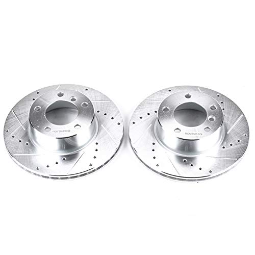Power Stop EBR496XPR Evolution Front Drilled & Slotted Rotor Pair For BMW 525i 2001-2003 | BMW 528i 1997-2000/BMW 525i 2001-2003 | BMW 528i 1997-2000 [Vehicle Specific]