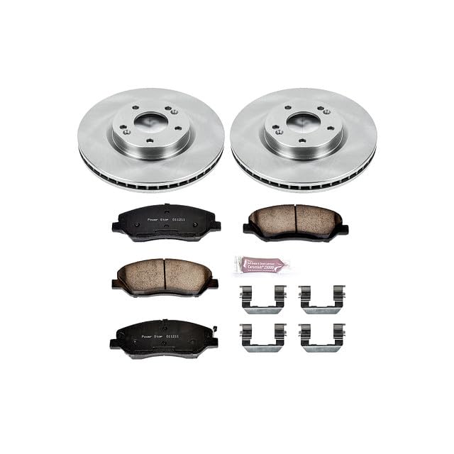 Power Stop KOE4665 Front Replacement Brake Kit-OE Brake Rotors & Ceramic Brake Pads For Hyundai Santa Fe 2007-2009 [Model Specific]