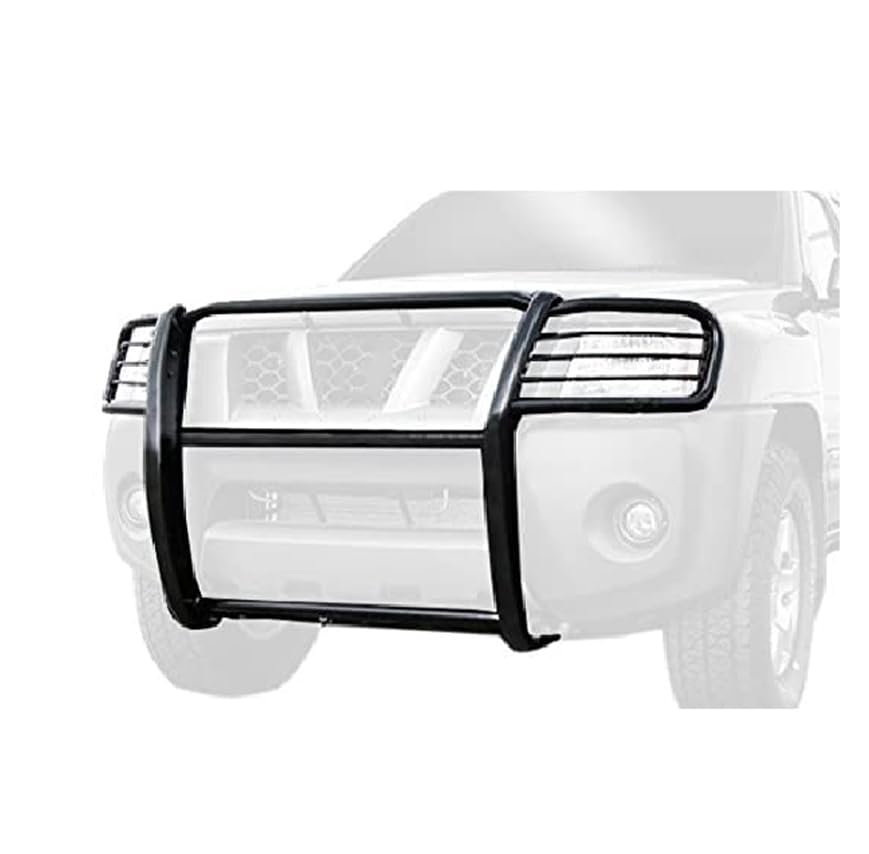Grille Brush Black Horse Bumper Guard Modular Black Compatible with 2005-2015 Nissan Xterra-17A112100MA