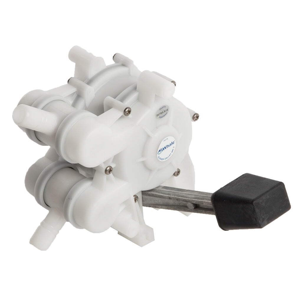 Whale Gusher Galley MK3 Pump, Foot-Operated Manual Pump, Left-Side Pedal, Up to 4 Gal./Minute, White, One Size For Boats Up to 80 Feet