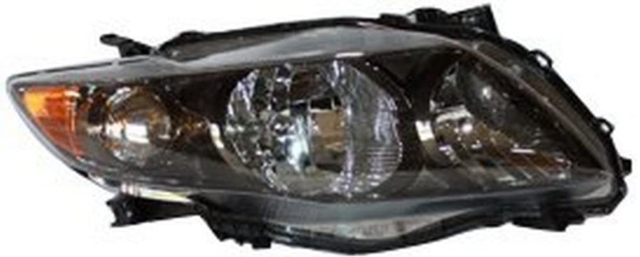 Right TYC Headlight Assembly Compatible with 2009-2010 Toyota Corolla