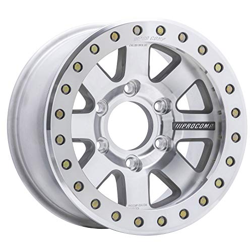 1175-798337M Pro Comp Alloys Series 75 Trilogy Race Bead Lock Wheel Super Machined Finish; Size 17x9; Bolt Pattern 6x135 in; Back Space 3.75 in; Offset -30; Max Load 2500;