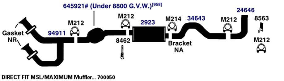 Hanger AP Exhaust 8462
