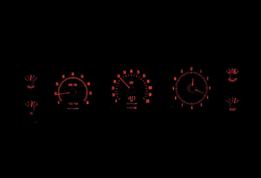 Dakota Digital RTX Gauge Instrument System RTX-67C-IMP-X Compatible with Chevy 1967 Caprice/Impala