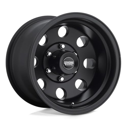 AR172 BAJA American Racing 15X7 6X5.5 3.76 -6mm SATIN BLACK - AR1725783B