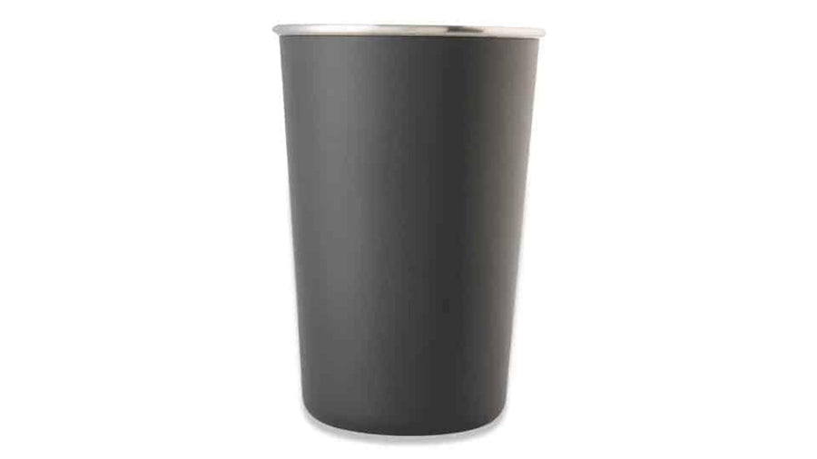 16 oz Grizzly Grip Pint | Stainless Steel | Lid Sold Separately | for Cocktails Coffee Car Travel Beach Camping Hiking Hunting Fishing |Charcoal
