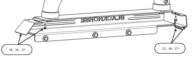 Classic Black Horse Roll Bar Includes 1 40in LED Light Bar Compatible with 2005-2024 Toyota Tacoma-RB006BK-KIT