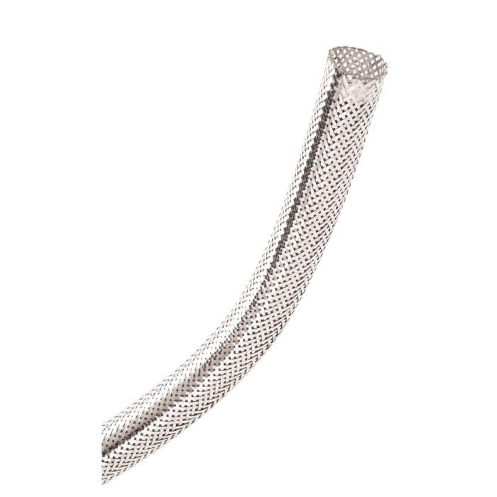 TRIC KIT Hotrod Braided Cover for 1/8" to 2 3/4" Diameter, Chrome