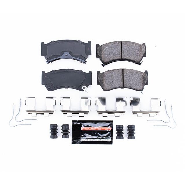 Power Stop Z23-668 Z23 Evolution Sport Carbon Fiber Infused Ceramic Brake Pads with Hardware For Nissan 200SX 1995-1998, Nissan Sentra 1995-1999 [Model Specific]