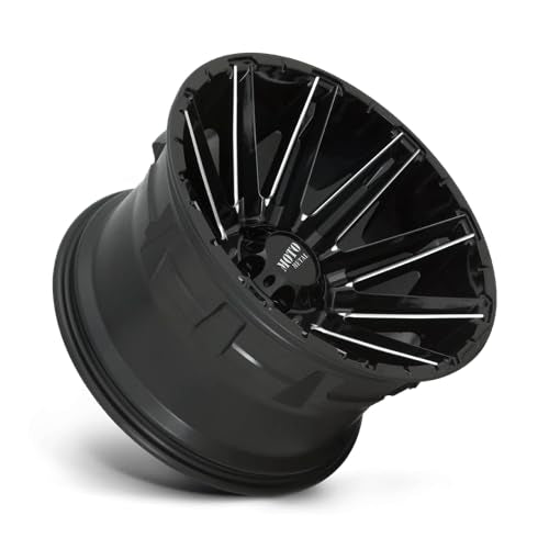 22X10 Moto Metal 8X180 4.08-36mm GLOSS BLACK MILLED - MO99822088318N