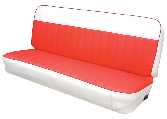 Two Tone Seat Cover - Brothers Trucks UP66V00RED - Bench - Red/White