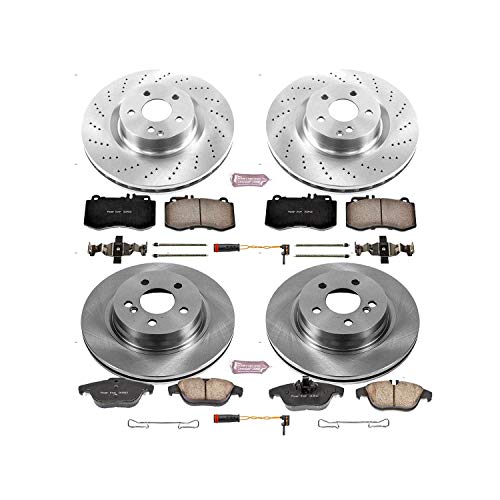 Power Stop Autospecialty KOE6641 Front and Rear Replacement Brake Kit-OE Brake Rotors & Ceramic Brake Pads