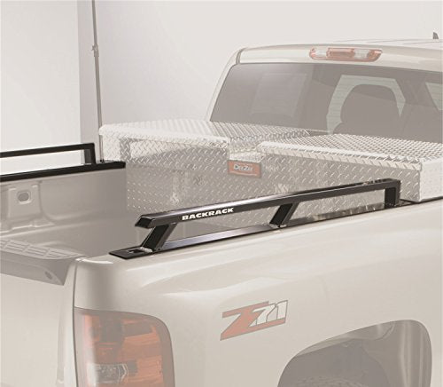 BACKRACK RealTruck Side Rails to use w/ 21" Toolbox | Black, No Drill | 65520TB | Fits 2014-2018 Chevrolet/GMC Silverado/Sierra 1500 6.5' Bed