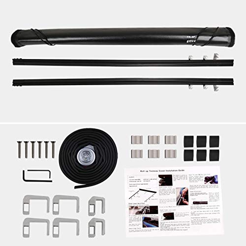 Soft Roll Up Vinyl Tonneau Cover Spec-D Tuning Compatible with Chevy GMC C/K Fleetside 6.5' Bed 1988-1998