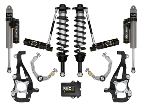 2021-2024 Ford F-150 ICON 4WD, 3.5-4.5" Lift, Stage 5 Suspension System, Billet