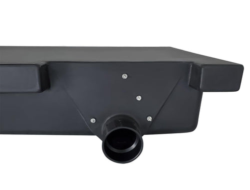 Black Water Tank ICON RV H3595RH, 39 Gal., 63x25x9 1/4, Side Drain, Spin Weld Component