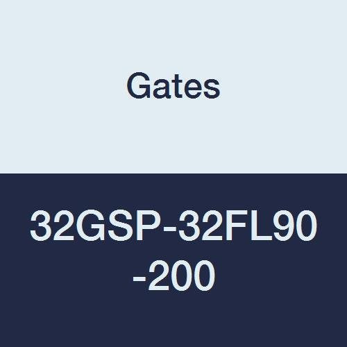 GlobalSpiral Couplings Gates 32GSP-32FL90-200, Code 61 O-Ring Flange, Zinc Plated Carbon Steel, 8.74", 90° Bent Tube, 2" ID