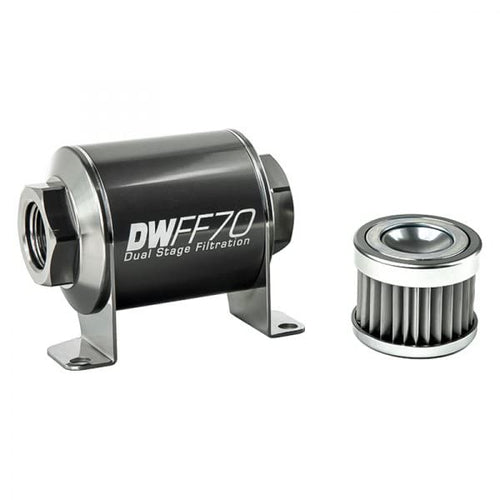 in-line DeatschWerks Fuel Filter and housing kit (8-03-070-005K)