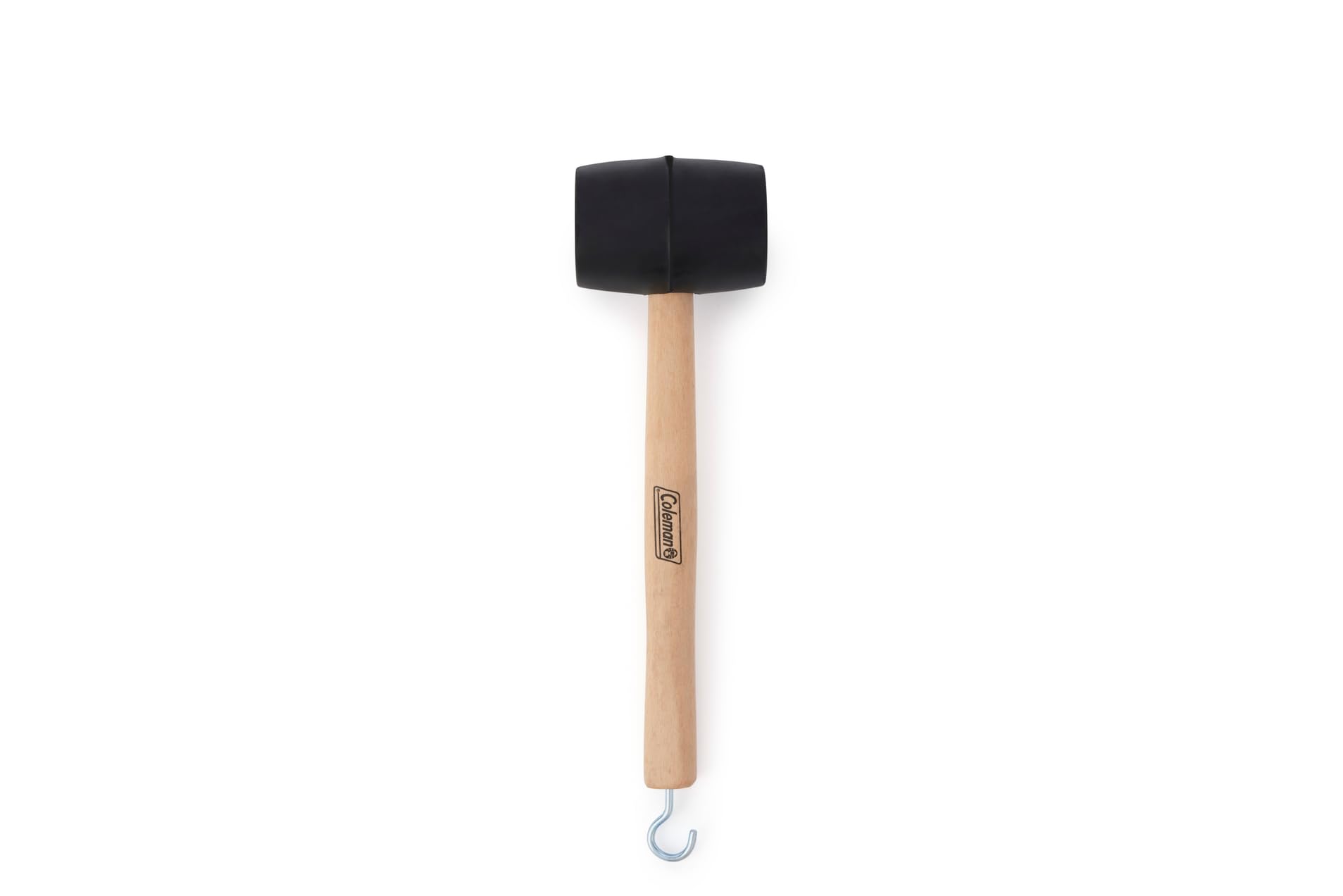 Coleman Tent Peg Remover Hook with Rubber Mallet, Double-Sided Mallet Head Made of High-Impact Rubber, Great for Camping, Tailgating, Carpentry, Metalwork, & More