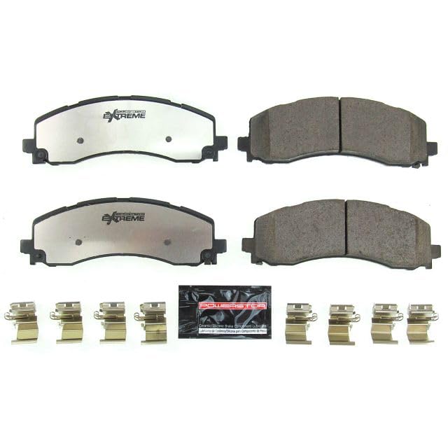 Rear Z36 Truck & Power Stop Z36-2225 Carbon Fiber Ceramic Brake Pads For 2019-2022 Ram 2500 | 2019-2022 Ram 3500 [Application Specific Models with 8x165mm Rotor Bolt Pattern]