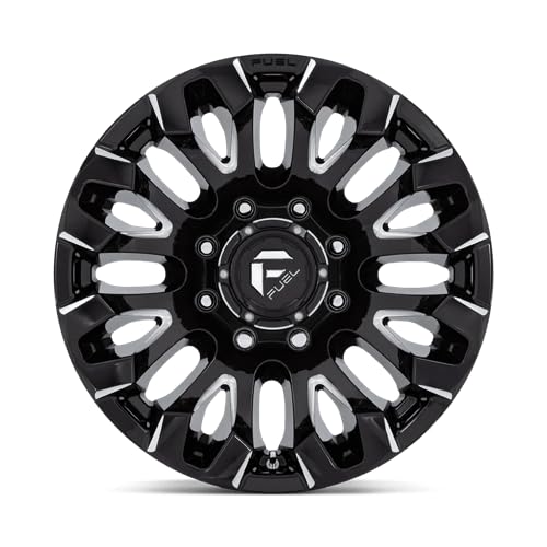 D828 QUAKE FUEL OFF-ROAD 18X9, 8X180, 5.04, 1mm GLOSS BLACK MILLED - D82818901850