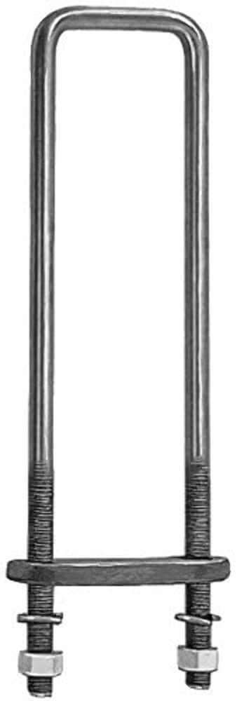 14" Square Bend U-Bolt Kit Buyers Products UB623514, 4 Complete U Bolt Kits, 5/8" Bolt, 1/2" x 4 1/4" Tie Bars, Grade 5 Equivalent Hardware