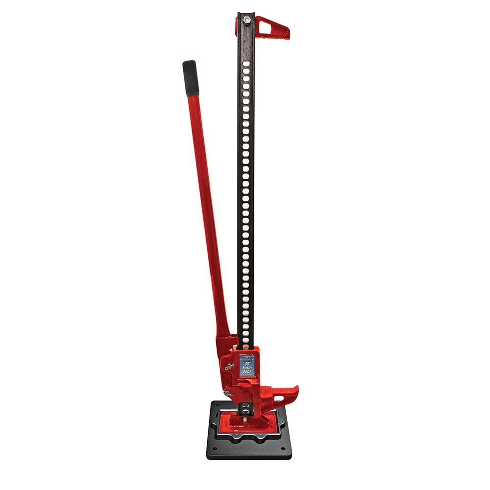 Farm Jack Reese Towpower Foot Plate, Black, 10in. 10in. x 1in.