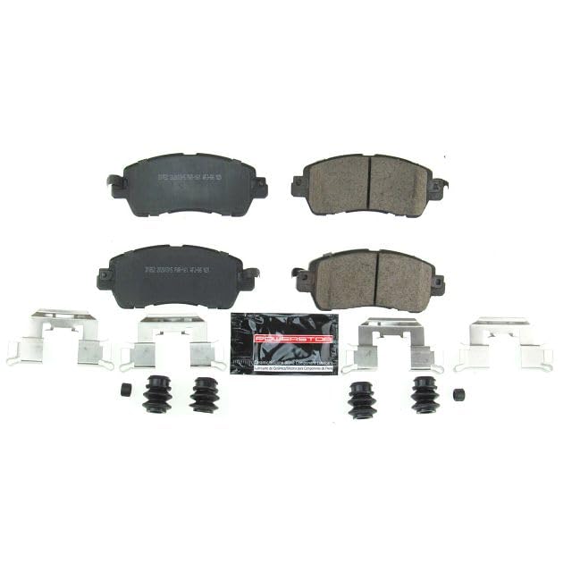 Power Stop Z23-1852 Z23 Evolution Sport Carbon Fiber Infused Ceramic Brake Pads with Hardware For Scion iA 2016, Toyota Yaris 2019-2020, Toyota Yaris iA 2017-2018 [Model Specific]