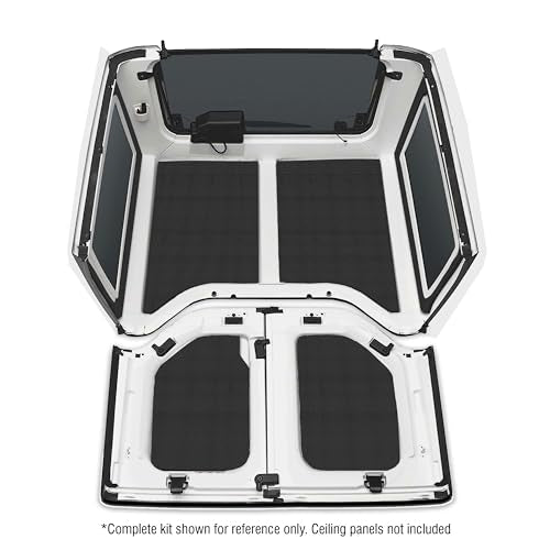 Design Engineering Boom Mat 050152 Black 2-Door Jeep Wrangler (2011-2016) Sound Deadening Side Window Trim Kit