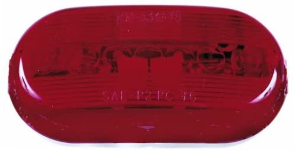 Red Peterson Manufacturing 135R Oblong Clearance/Side Marker Light with Reflex Reflector