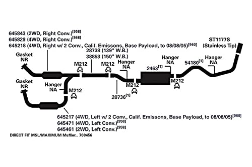 Exhaust Pipe AP Exhaust Products 28738