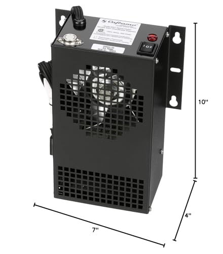 Cabinet Heater-2 Caframo Limited Settings, Black