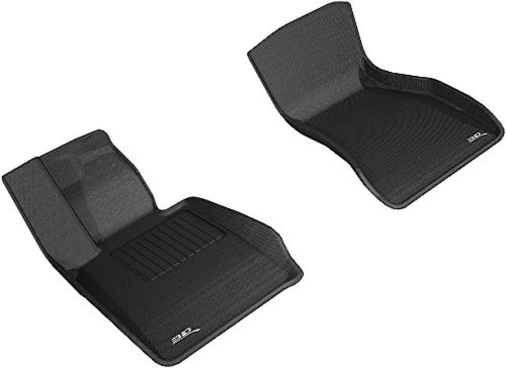 3D MAXpider Kagu Custom Fit Floor Mat (Black) Compatible with BMW 5 Series (G30/G31) RWD 2017-2023 - Front Row
