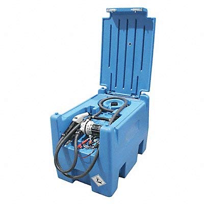 Portable PIUSI 100 Gal Tank Water Pump System, Blue, Industrial, 12VDC, 9 gpm, 1/10 HP