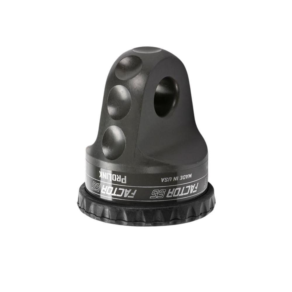 Factor 55 Prolink 00015-06 Original Shackle Mount Replaces Winch Hook with a Stronger Shackle D Ring Mount Max Load Rating 16,000 lb. Ideal for 4x4 Off Road Adventures - Gray