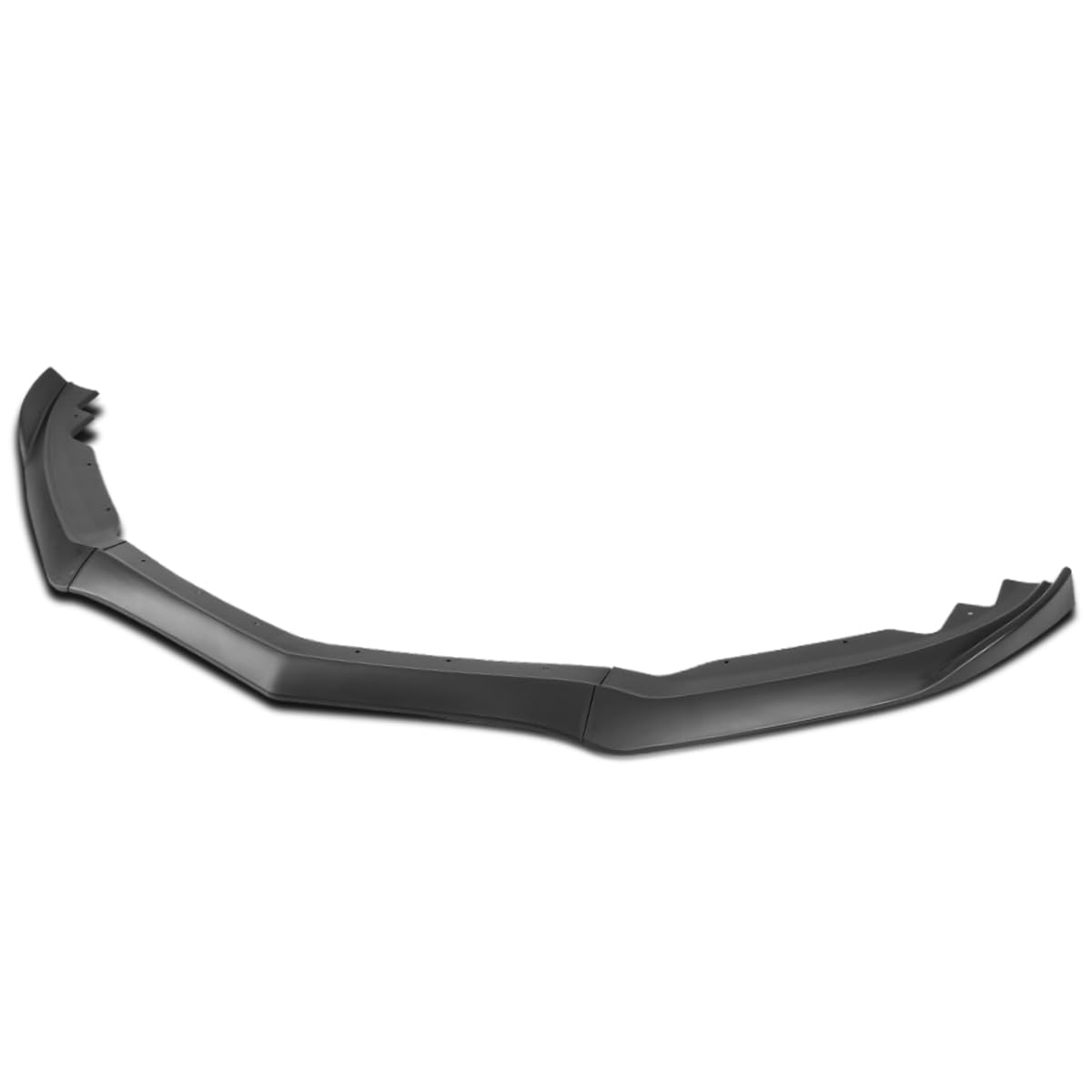 Matte Black PP Spec-D Tuning Front Bumper Lip Spoiler Splitter 3PC Compatible with 2015-2018 Cadillac ATS