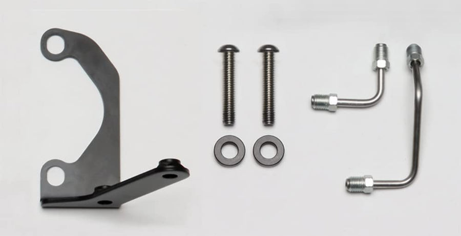 Tandem Master Cylinder Wilwood to Prop Valve Bracket R/H & Line Kit