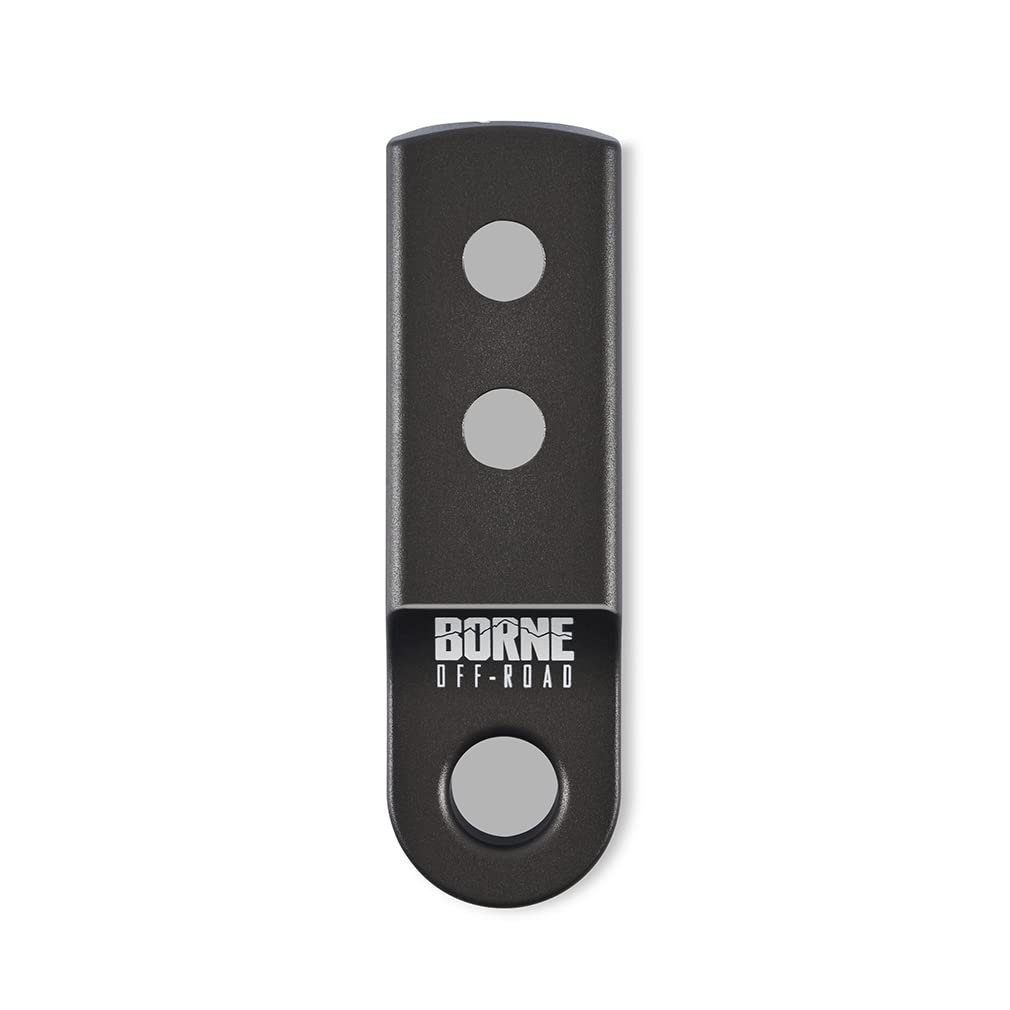 2” Hitch Receiver Borne Off-Road Shackle Mount, Hard Anodized Gray