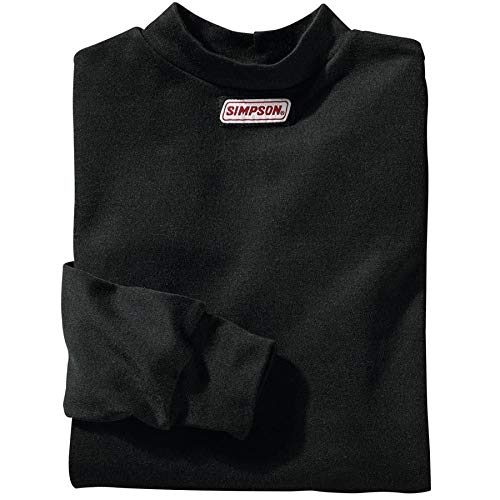 Underwear Top SIMPSON SAFETY 20600L - SFI 3.3 - Long Sleeve - Crewneck - CarbonX - Black - Large - Each