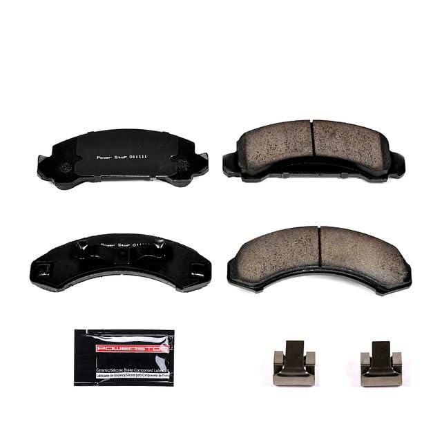 Power Stop Z23-249 Z23 Sport Carbon Fiber Infused Ceramic Brake Pads with Hardware For Aerostar, Bronco II, Explorer, Ranger, Mazda B, Mazda B3, Mazda B4, Mazda Navajo [Model Specific]