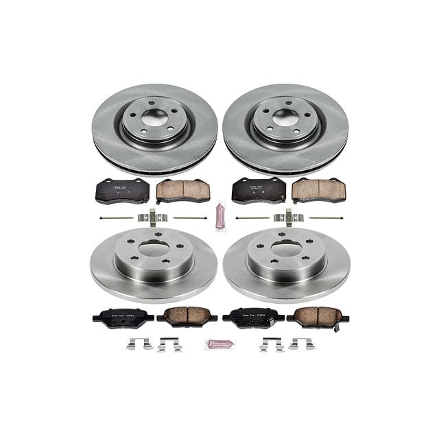 Power Stop Autospecialty KOE5534 Front and Rear Replacement Brake Kit-OE Brake Rotors & Ceramic Brake Pads For Chevrolet HHR 2009-2010 [Model Specific]
