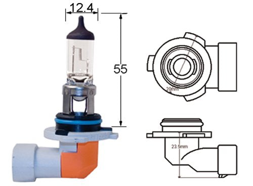 Hella H71071112 H10 Xenon Yellow Optilux Series Halogen Bulbs, 12V, 42W, 2 Pack