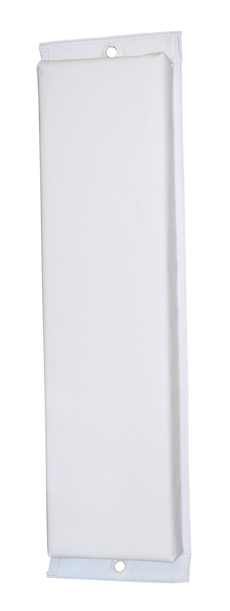 Vinyl Covered Hull-Saver Flat Fender, White (30" L x 6" W x 4" D)