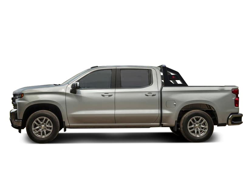 Armour BLACK HORSE Roll Bar Matte Black Compatible with 2001-2006 Chevrolet Silverado 3500|2007-2022 Chevrolet Silverado 3500 HD-RB-AR1B