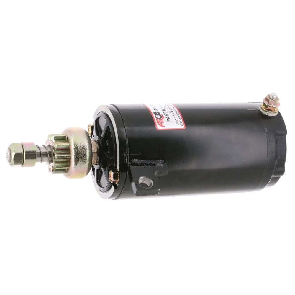 Outboard Starter Arco 5372 for BRP-OMC 85-140 HP V4, Small 10-Tooth Drive Gear