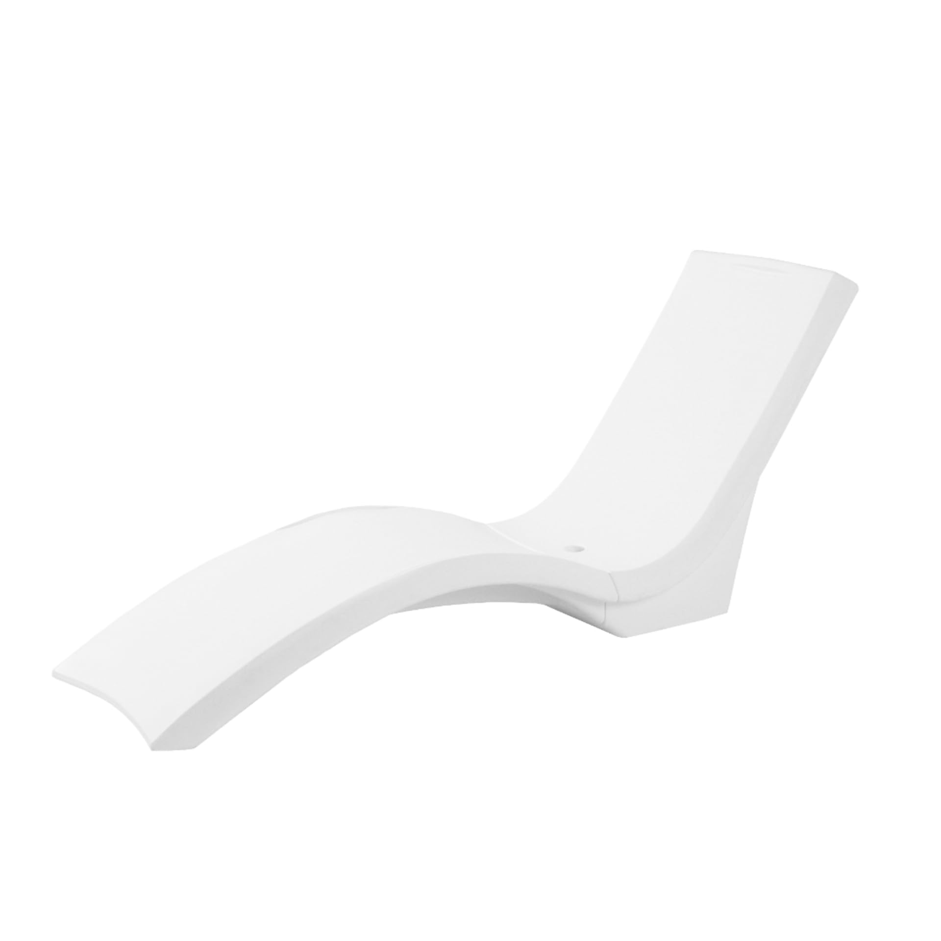 Vero Pool Lounger Step2, Waterproof, Fade-Resistant Patio Furniture, Pool Lounge Chair for Sun Shelf, Use in Pools with Shelves Up to 9-Inches Deep or Outside Pool Deck, Weighted, White