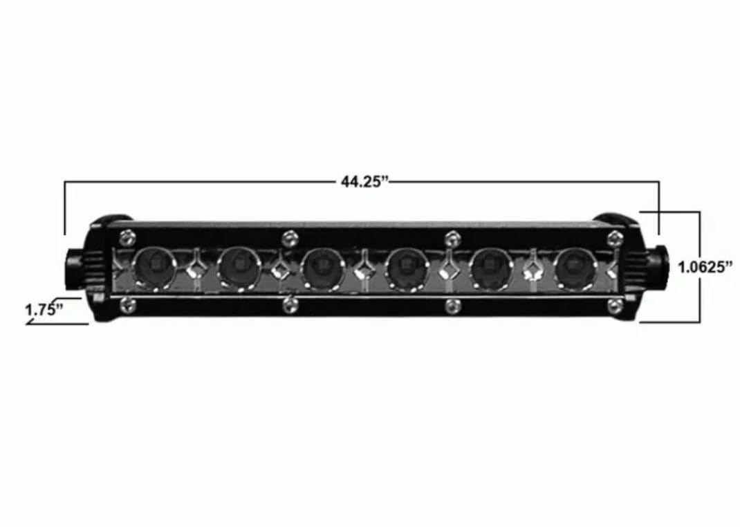 44.25" Daytona Lights - 126 Watt Ultra Slim Bar Lightbar (DL-US4425)