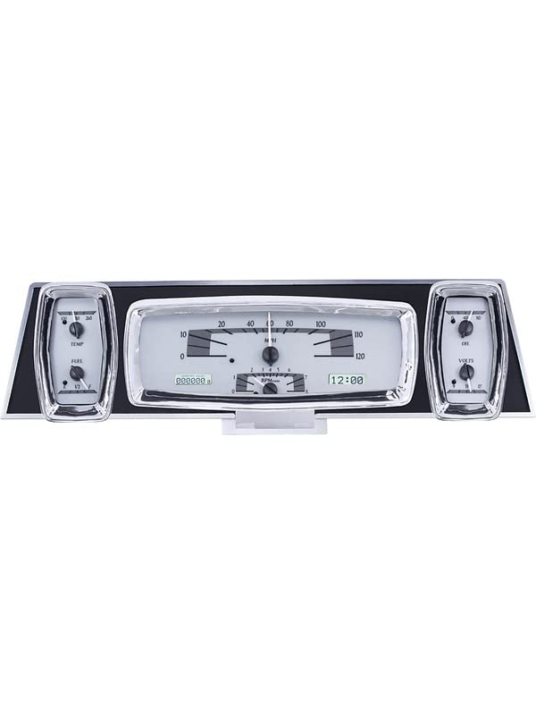 Analog Dash Gauge System Dakota Digital Kit Silver Alloy White VHX-61L-S-W 61 62 63 Lincoln Continental