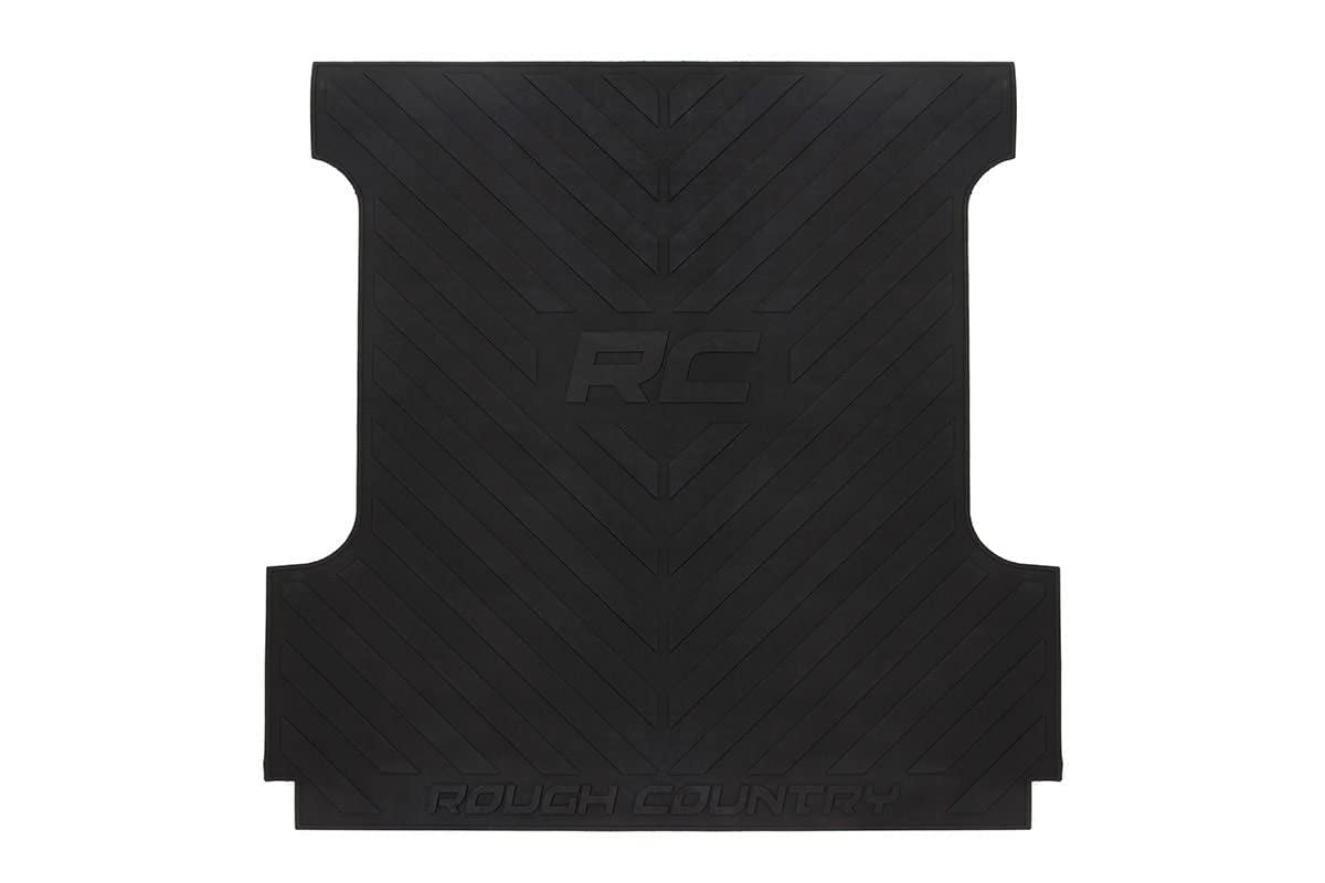 Rubber Bed Mat Rough Country for 2007-2018 Ram Truck | 5'5" Bed - RCM678,Black