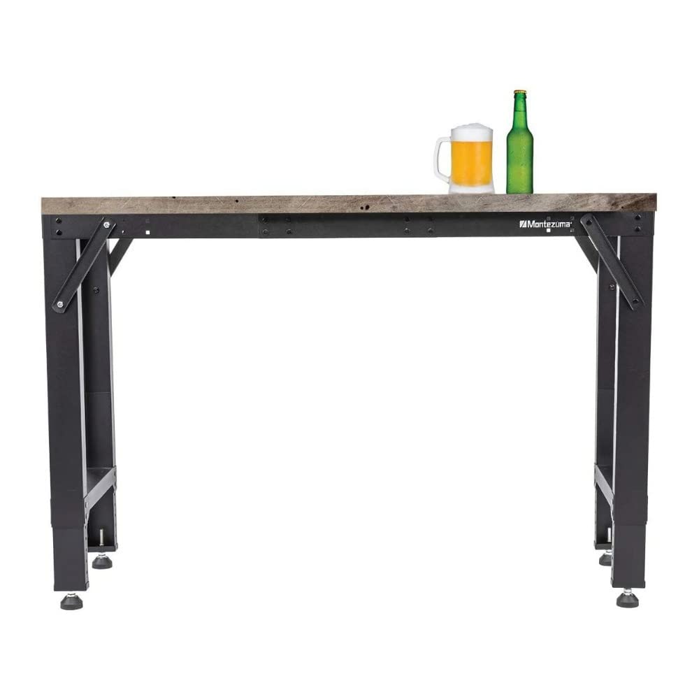 Adjustable Montezuma Steel Multi-Use Workspace Frame, 64" x 17" x 41"